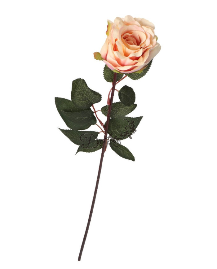 Róża pojedyncza sztuczne kwiaty jak żywa 72 cm