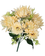CHRYZANTEMA W BUKIECIE SZTUCZNE KWIATY JAK ŻYWE 46CM DUŻY BUKIET