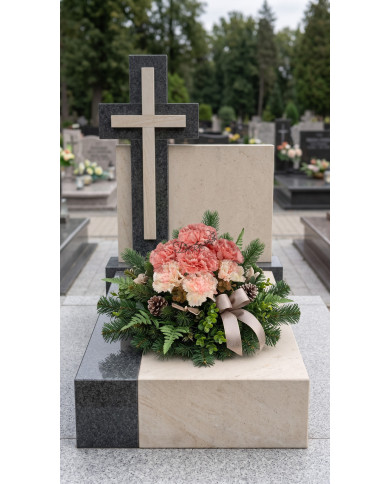 Goździk goździki bukiet sztuczne kwiaty jak żywe 43 cm