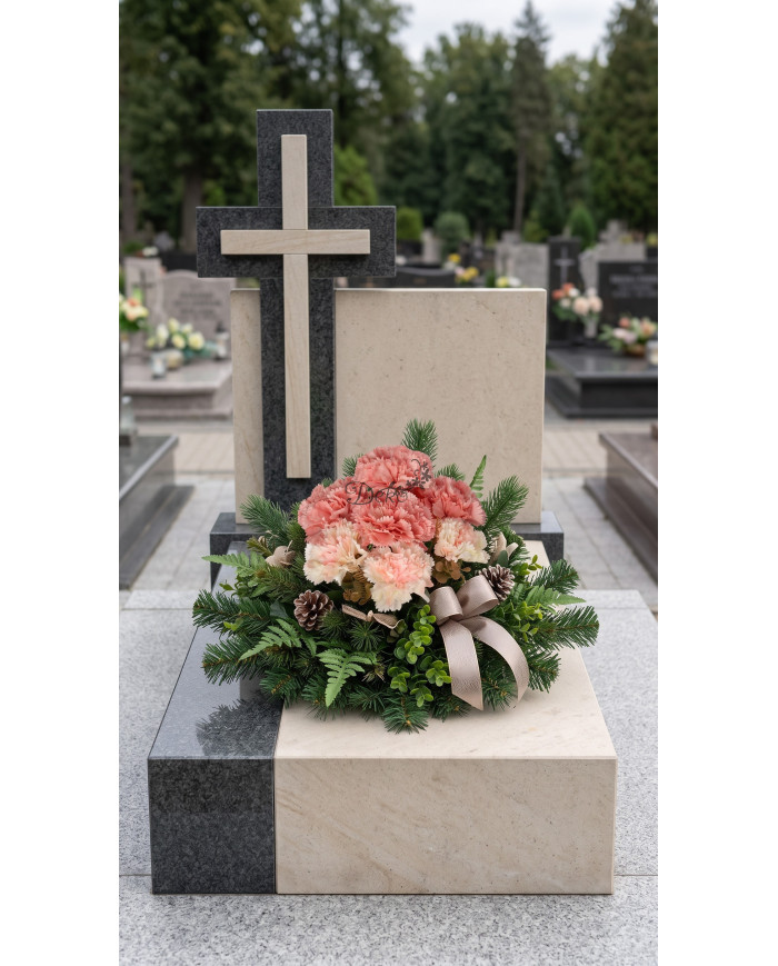 Goździk goździki bukiet sztuczne kwiaty jak żywe 43 cm