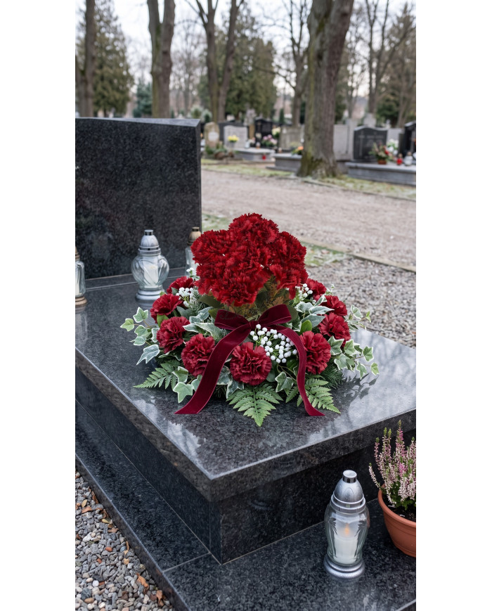 Goździk goździki bukiet sztuczne kwiaty jak żywe 43 cm