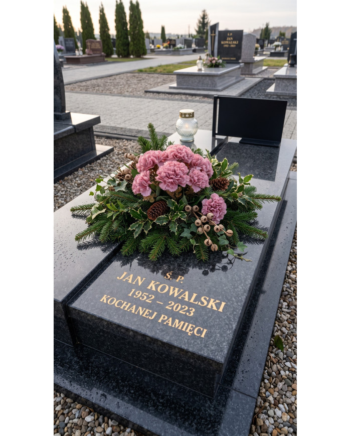 Goździk goździki bukiet sztuczne kwiaty jak żywe 43 cm