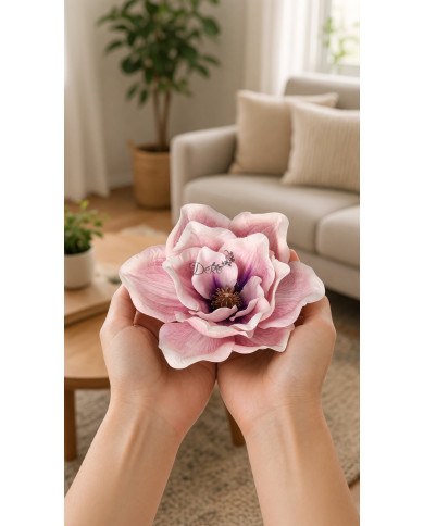 Amarylis magnolia główka do wyrabiania 15cm jak żywa sztuczne kwiaty