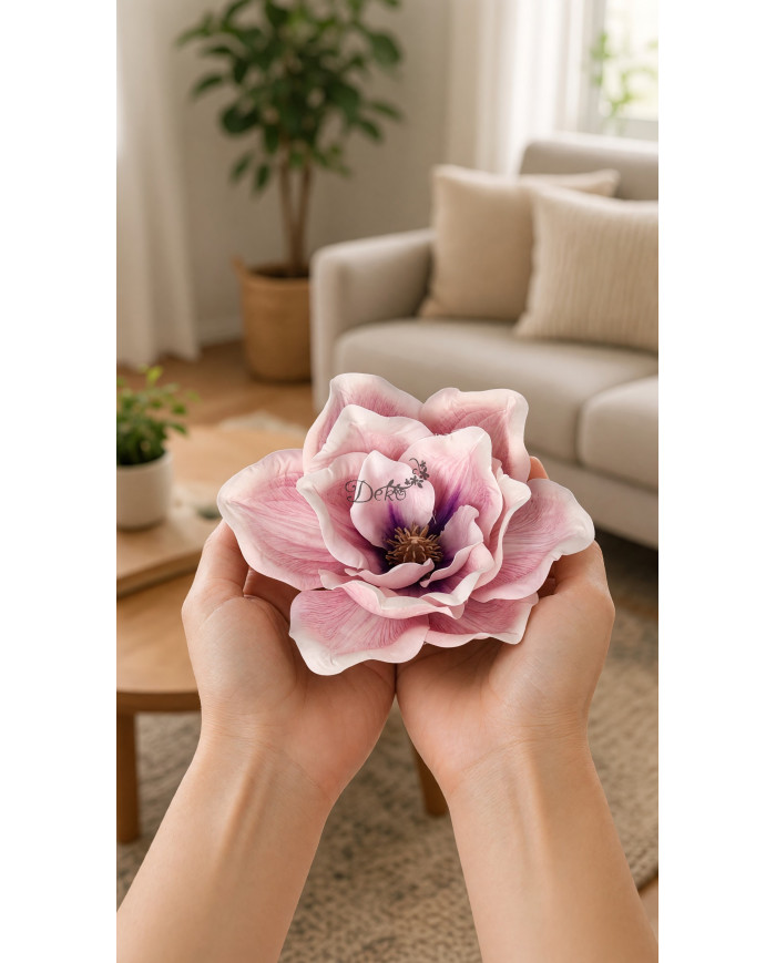 Amarylis magnolia główka do wyrabiania 15cm jak żywa sztuczne kwiaty