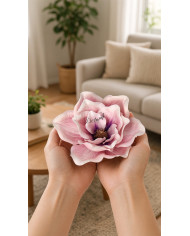 Amarylis magnolia główka do wyrabiania 15cm jak żywa sztuczne kwiaty