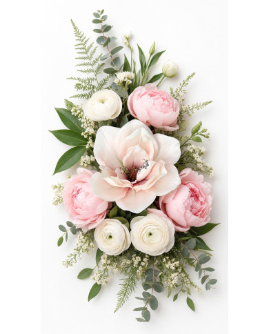 Amarylis magnolia główka do wyrabiania 15cm jak żywa sztuczne kwiaty