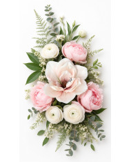 Amarylis magnolia główka do wyrabiania 15cm jak żywa sztuczne kwiaty