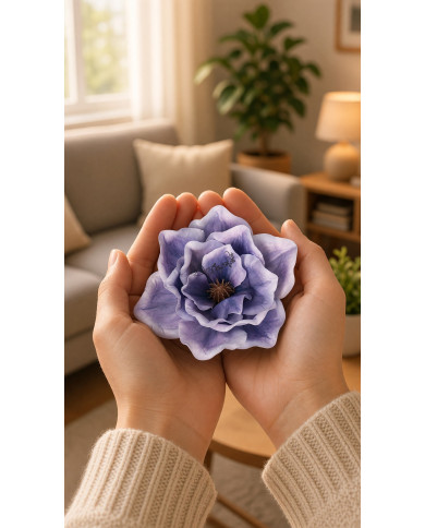 Amarylis magnolia główka do wyrabiania 15cm jak żywa sztuczne kwiaty