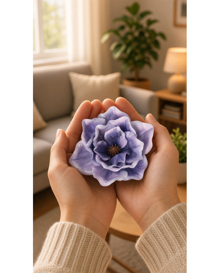 Amarylis magnolia główka do wyrabiania 15cm jak żywa sztuczne kwiaty