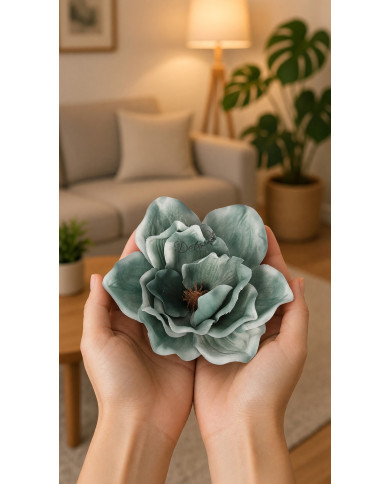 Amarylis magnolia główka do wyrabiania 15cm jak żywa sztuczne kwiaty