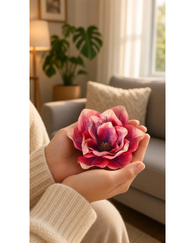Amarylis magnolia główka do wyrabiania 15cm jak żywa sztuczne kwiaty