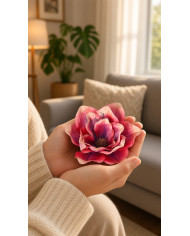 Amarylis magnolia główka do wyrabiania 15cm jak żywa sztuczne kwiaty