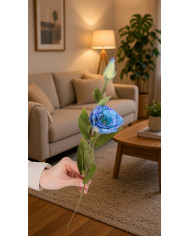 Eustoma sztuczne kwiaty jak żywe 50 cm gałązka