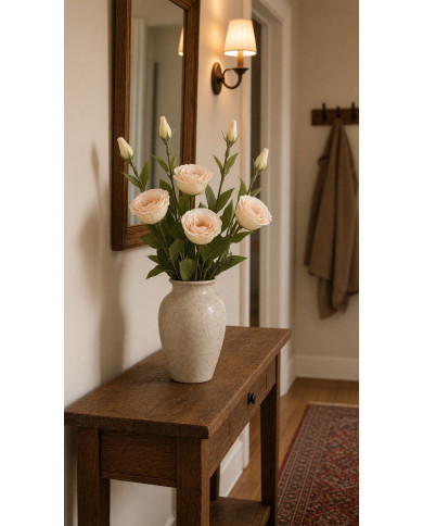 Eustoma sztuczne kwiaty jak żywe 50 cm gałązka