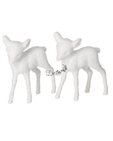 Figurki świąteczne jelonki renifer 2 szt. 10cm