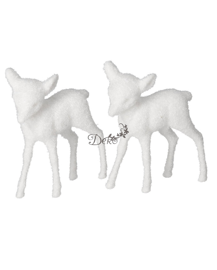 Figurki świąteczne jelonki renifer 2 szt. 10cm