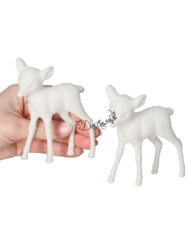 Figurki świąteczne jelonki renifer 2 szt. 10cm