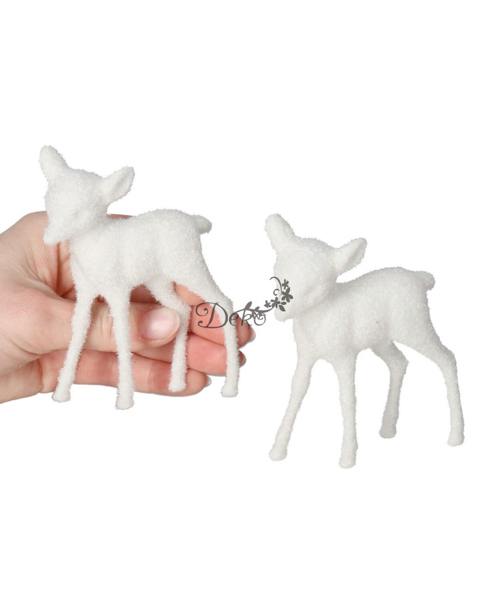 Figurki świąteczne jelonki renifer 2 szt. 10cm