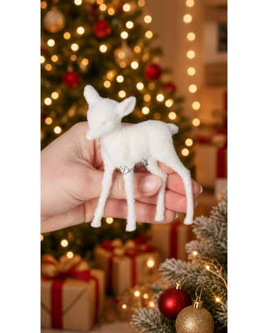 Figurki świąteczne jelonki renifer 2 szt. 10cm