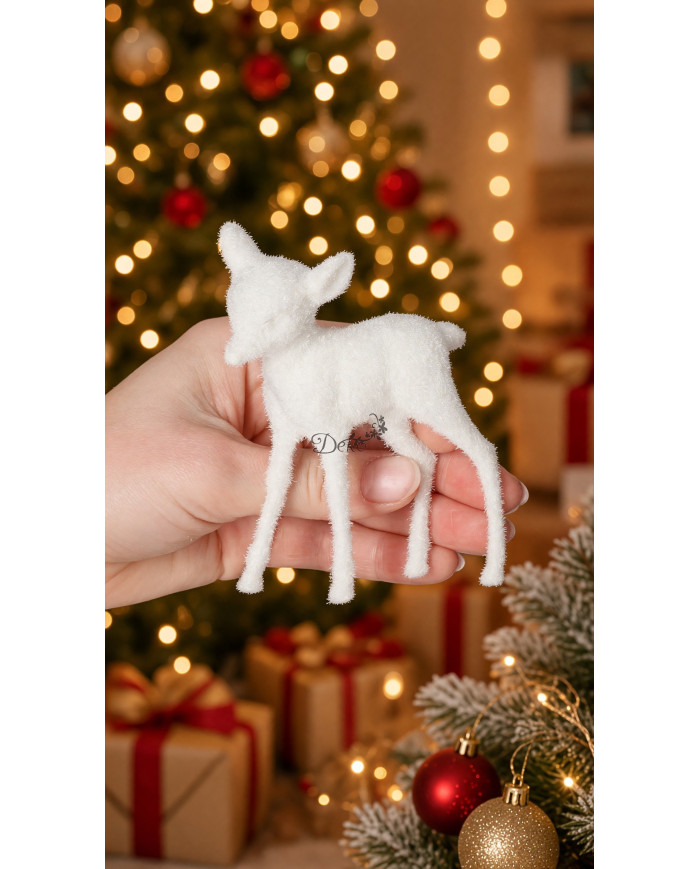 Figurki świąteczne jelonki renifer 2 szt. 10cm