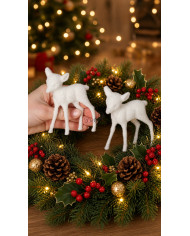 Figurki świąteczne jelonki renifer 2 szt. 10cm
