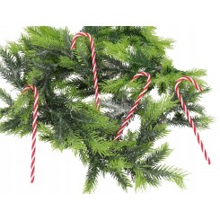 Bombki na choinkę laski cukierki 6szt.