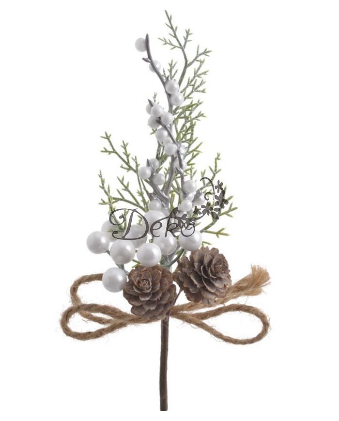 Gałązka Świąteczna Pik do Stroika Szyszki Kuleczki 25cm