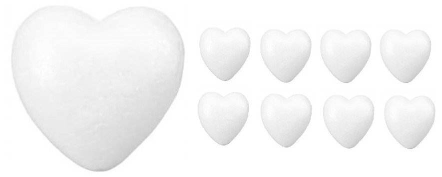 SERCE STYROPIANOWE 12CM SERCA STYROPIANOWE