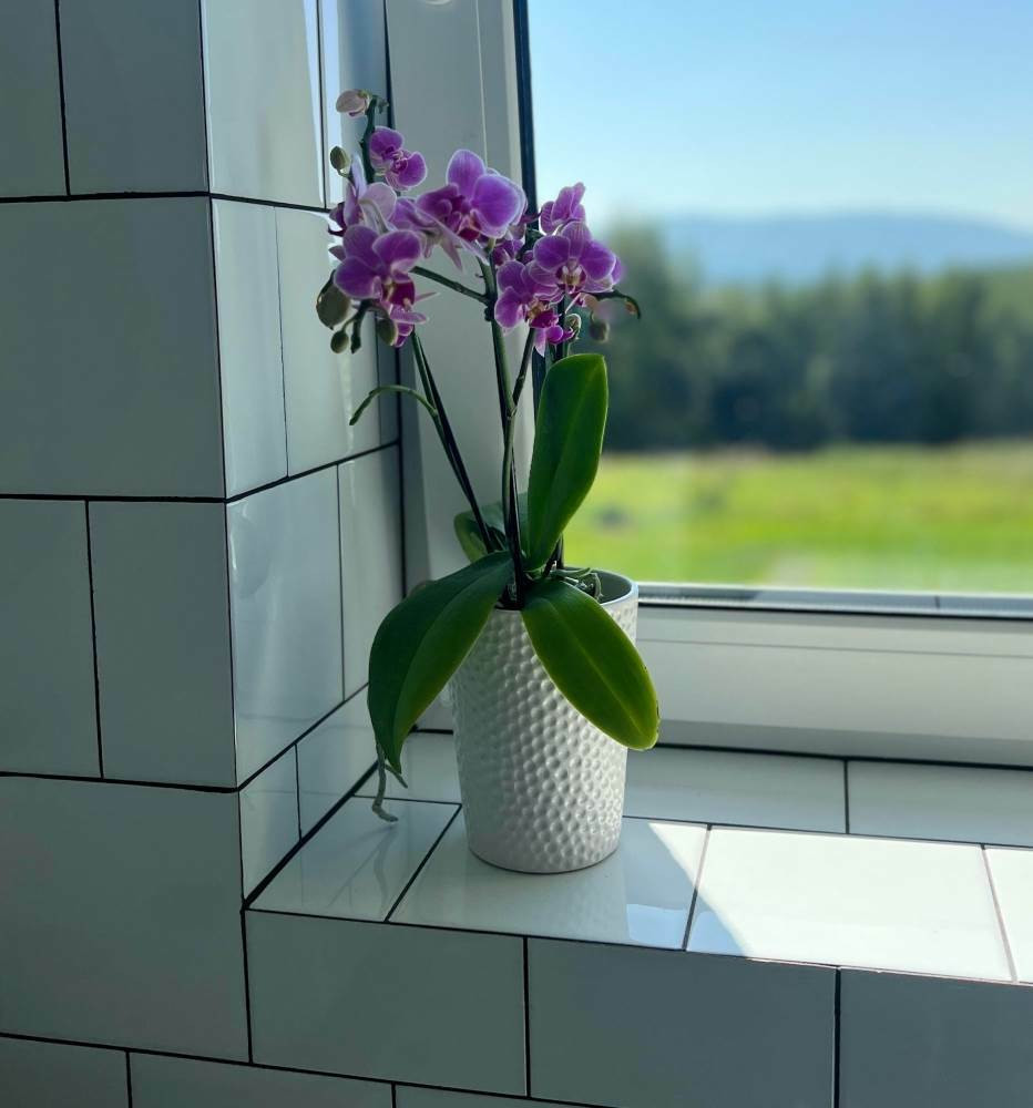 Doniczka ceramiczna osłonka biała do storczyka