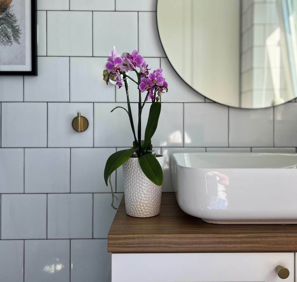 Doniczka ceramiczna osłonka biała do storczyka